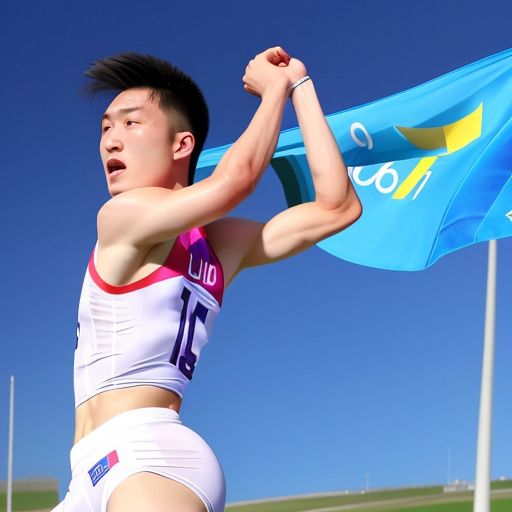 刘翔在奥运会上在跨栏比赛中夺冠