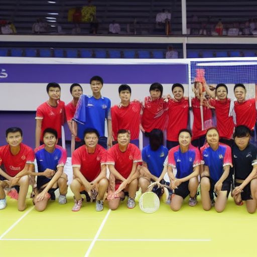 泰国队在亚洲杯羽毛球赛上取得冠军
